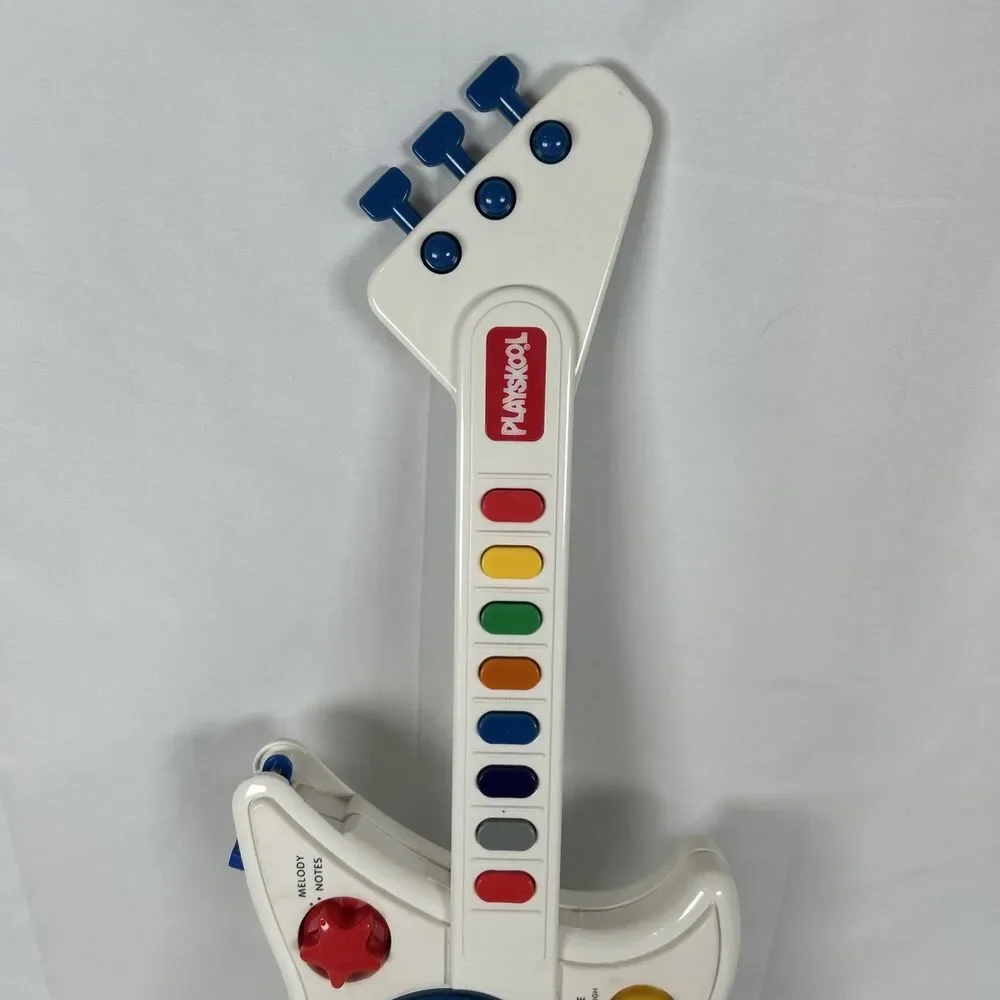 Vtg 90s Kids Music Toy 1993 PLAYSKOOL Little  Strummer Guitar PS-650 Working